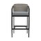 Armen Living Aileen Outdoor Patio Counter Height Bar Stool in Aluminum and Wicker with Gray Cushions 840254333185 - alternate 6